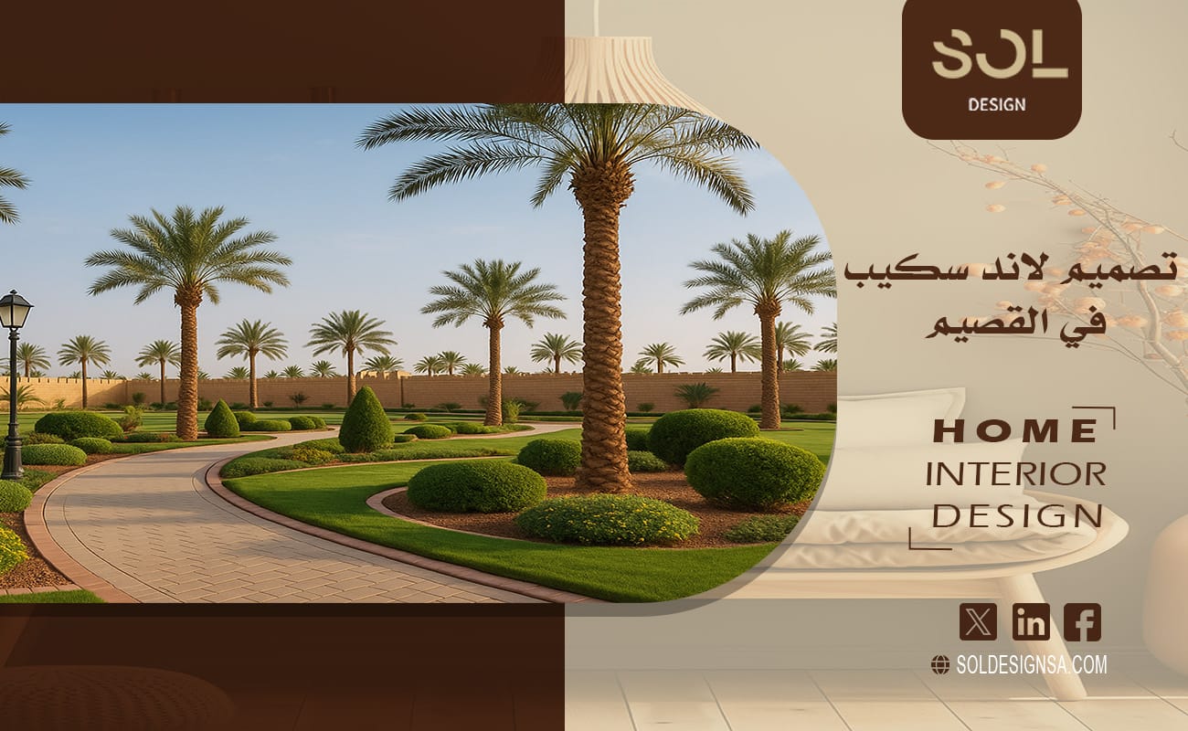 تصميم لاند سكيب في القصيم بأسعار مناسبة