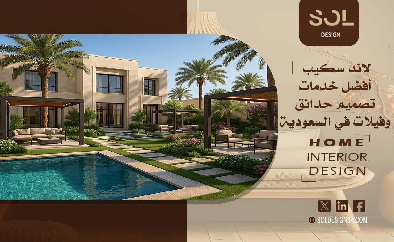 لاند سكيب | أفضل خدمات تصميم حدائق وفيلات في السعودية
