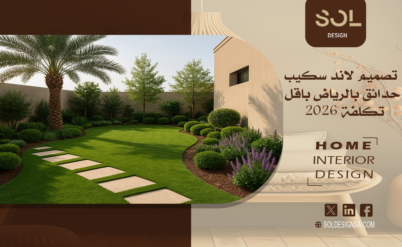 تصميم لاند سكيب حدائق بالرياض