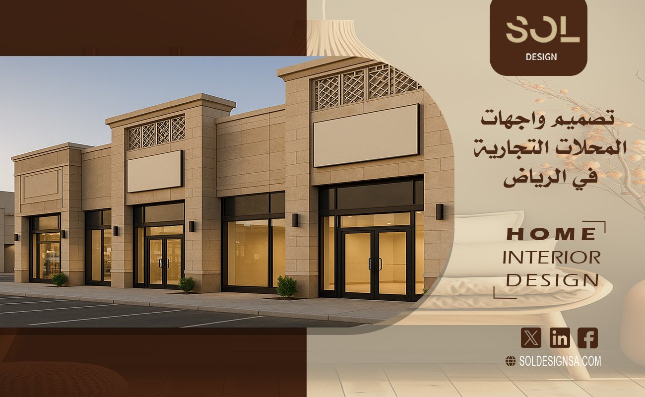 تصميم واجهات المحلات التجارية في الرياض