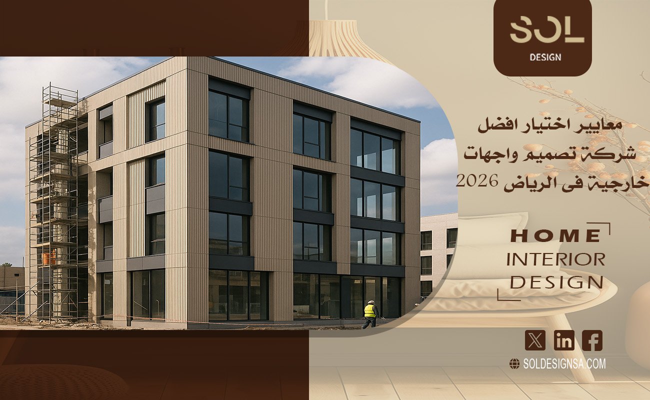 معايير اختيار افضل شركة تصميم واجهات خارجية فى الرياض 2026