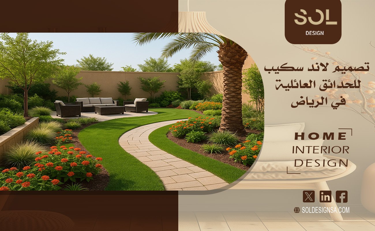 تصميم لاند سكيب للحدائق العائلية