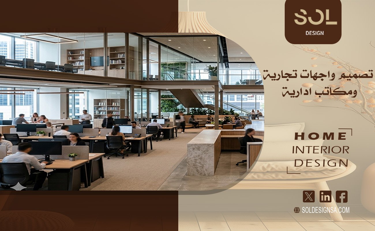 تصميم واجهات تجارية ومكاتب ادارية