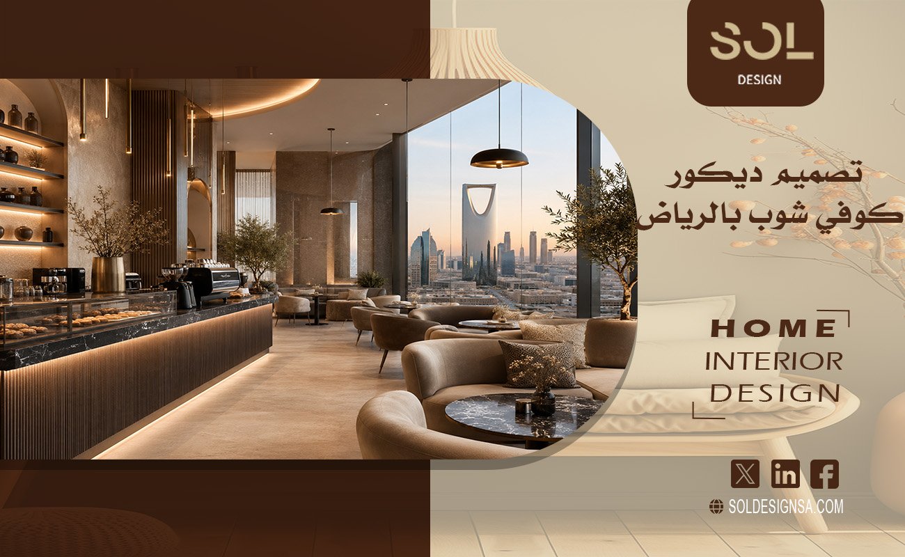 تصميم ديكور كوفي شوب بالرياض