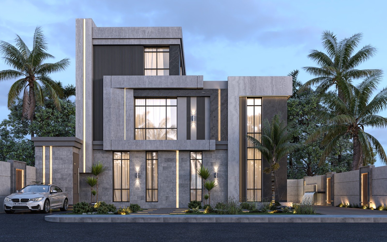 واجهات فلل بالرياض (1)